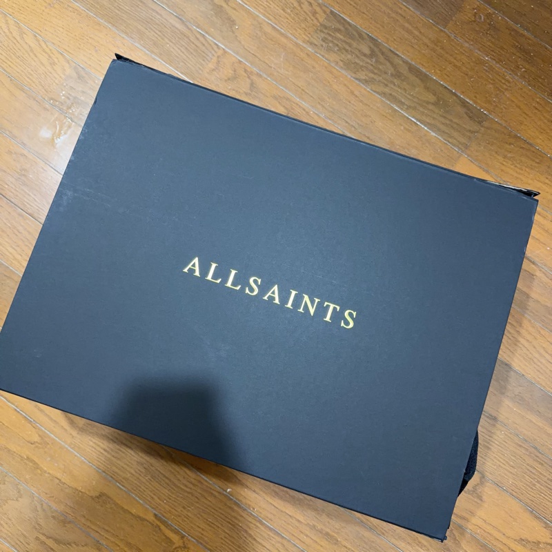 ALLSAINTS 台灣限量20個 黑色荔枝紋 肩背側背2用包 全新 售價15400 吊牌未拆 附盒子 原廠紙袋-9