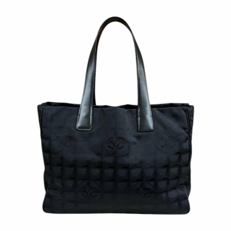 二手香奈兒新款MM托特包,尼龍提花布料,A15991,黑色,女士款-2