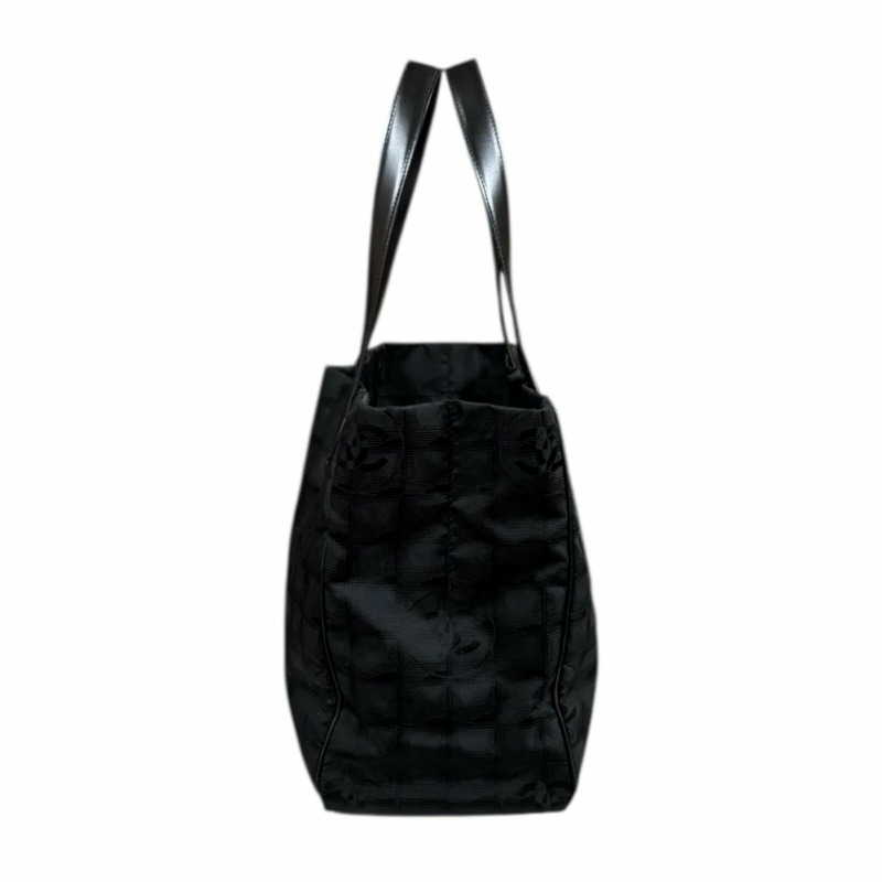 二手香奈兒新款MM托特包,尼龍提花布料,A15991,黑色,女士款-3