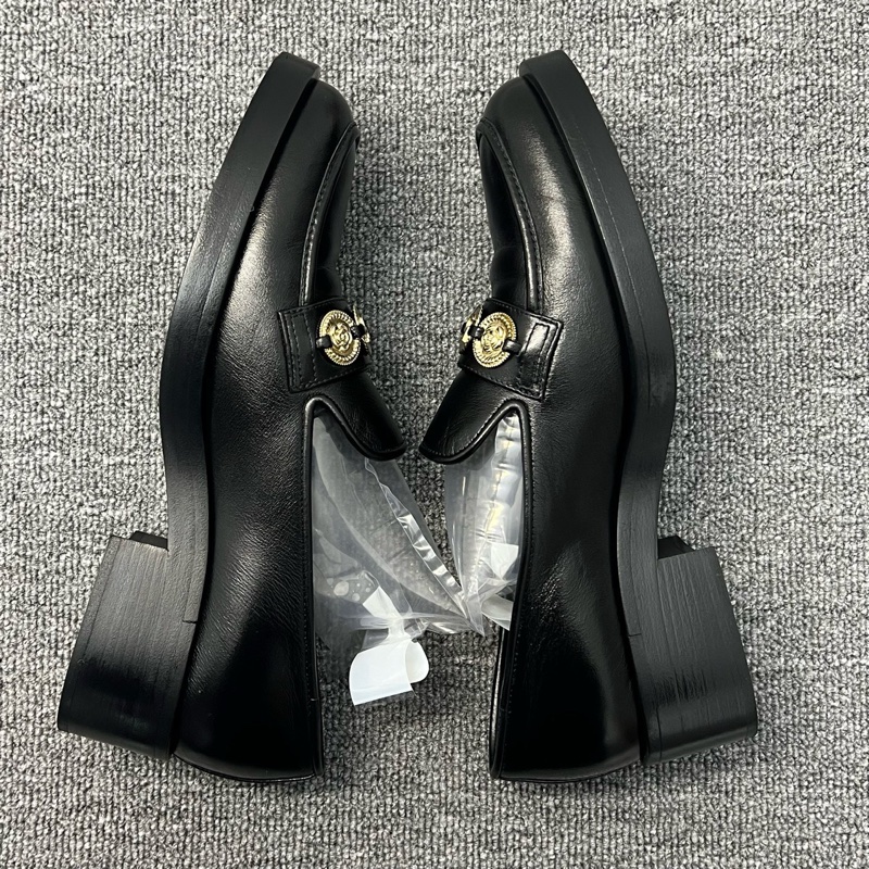 99新 CHANEL香奈兒樂福鞋女鞋金幣/錢幣黑色 38.5碼-9