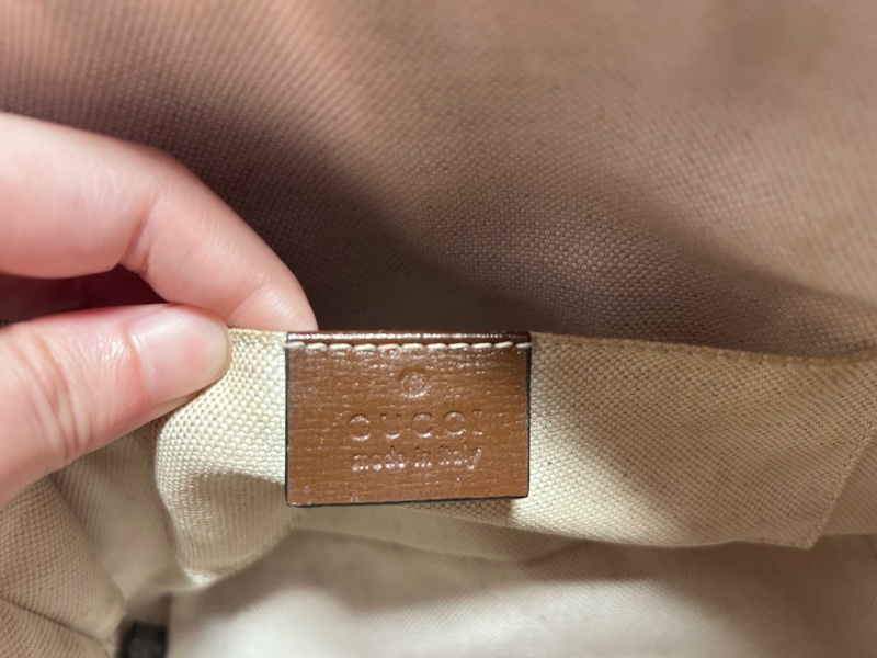 《降價售、誠可議》Gucci Horsebit 1955 Mini Top Handle 貝殼包 焦糖棕-9