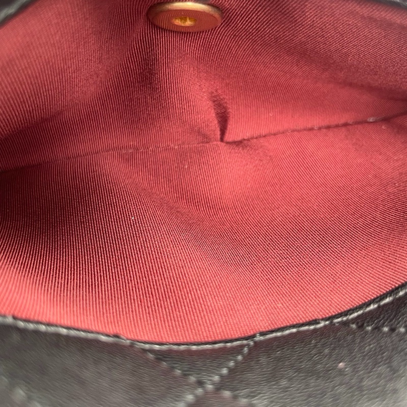 「JL精品代購」香奈兒黑金19Bag皮穿手柄handle小號2way郵差包-22