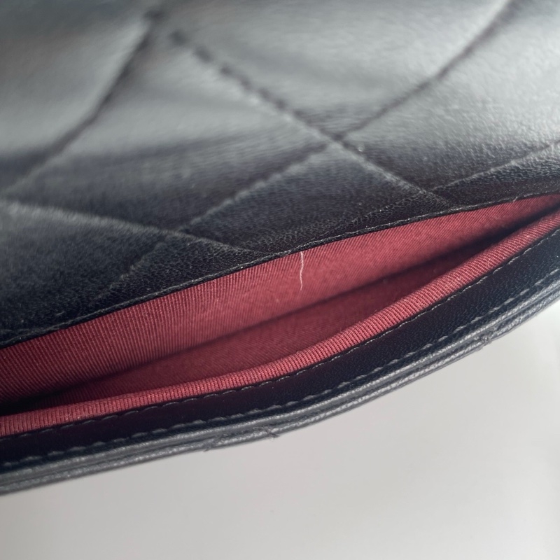 「JL精品代購」香奈兒黑金19Bag皮穿手柄handle小號2way郵差包-23