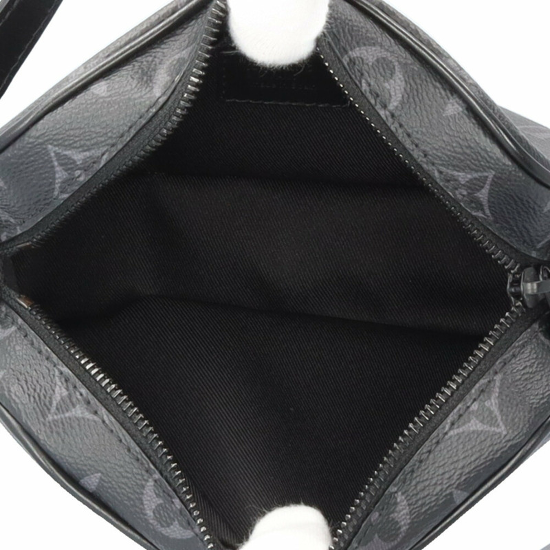 二手路易威登 Trocadero 穿戴式皮夾 Monogram Eclipse 單肩包，M14253 黑色，男士-7