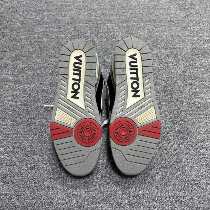 Louis Vuitton LV Trainer 黑灰粉秀款低幫板鞋 42碼 UK8-5