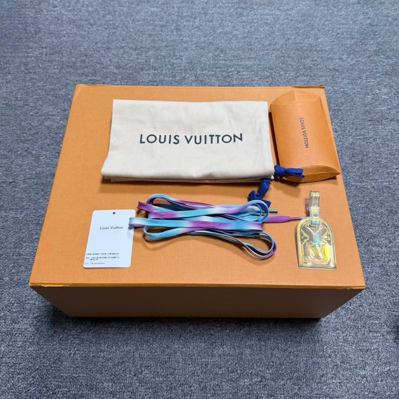 Louis Vuitton LV Trainer 黑灰粉秀款低幫板鞋 42碼 UK8-6