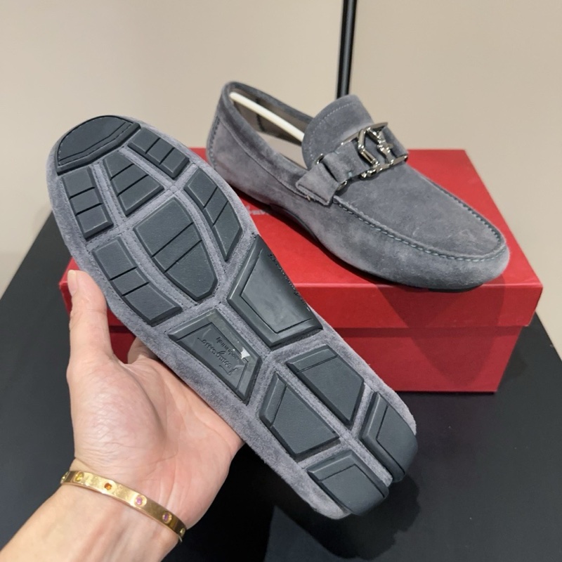 全新 SALVATORE FERRAGAMO 菲拉格慕 SF饰扣休闲鞋豆豆鞋 尺寸41.5-1