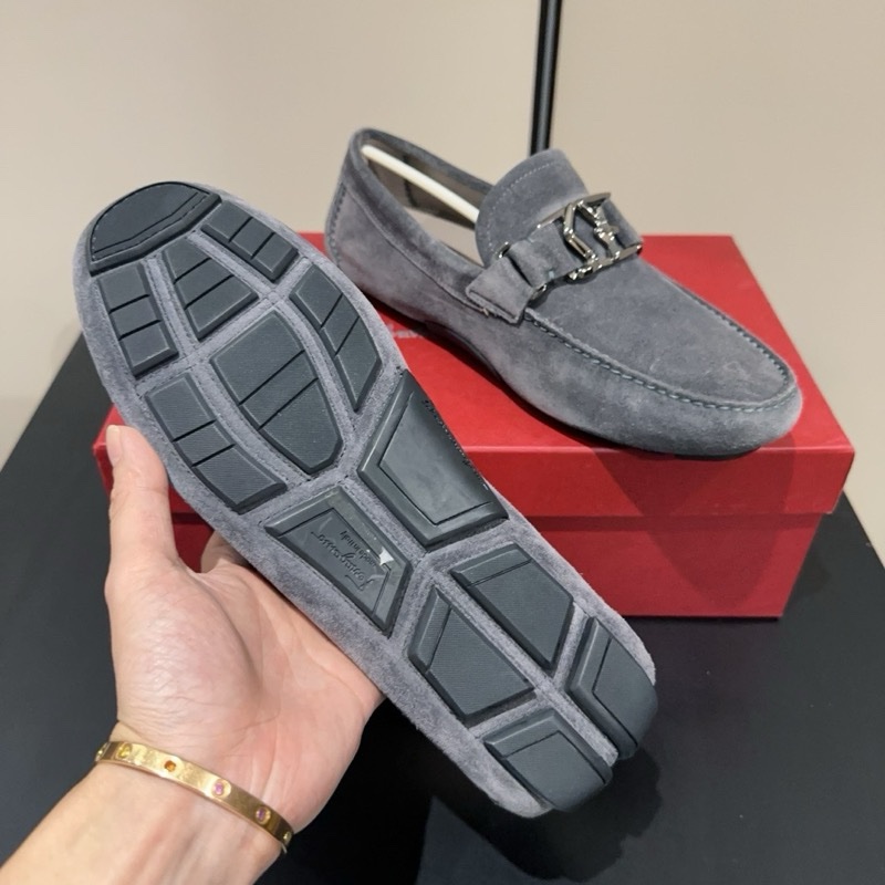 全新 SALVATORE FERRAGAMO 菲拉格慕 SF饰扣休闲鞋豆豆鞋 尺寸41.5-6