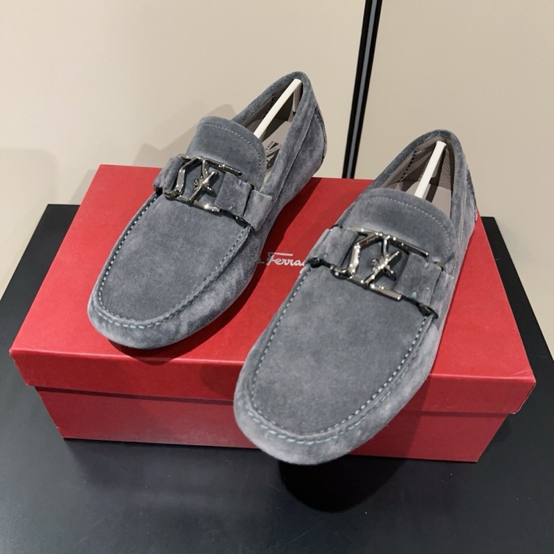 全新 SALVATORE FERRAGAMO 菲拉格慕 SF饰扣休闲鞋豆豆鞋 尺寸41.5-10