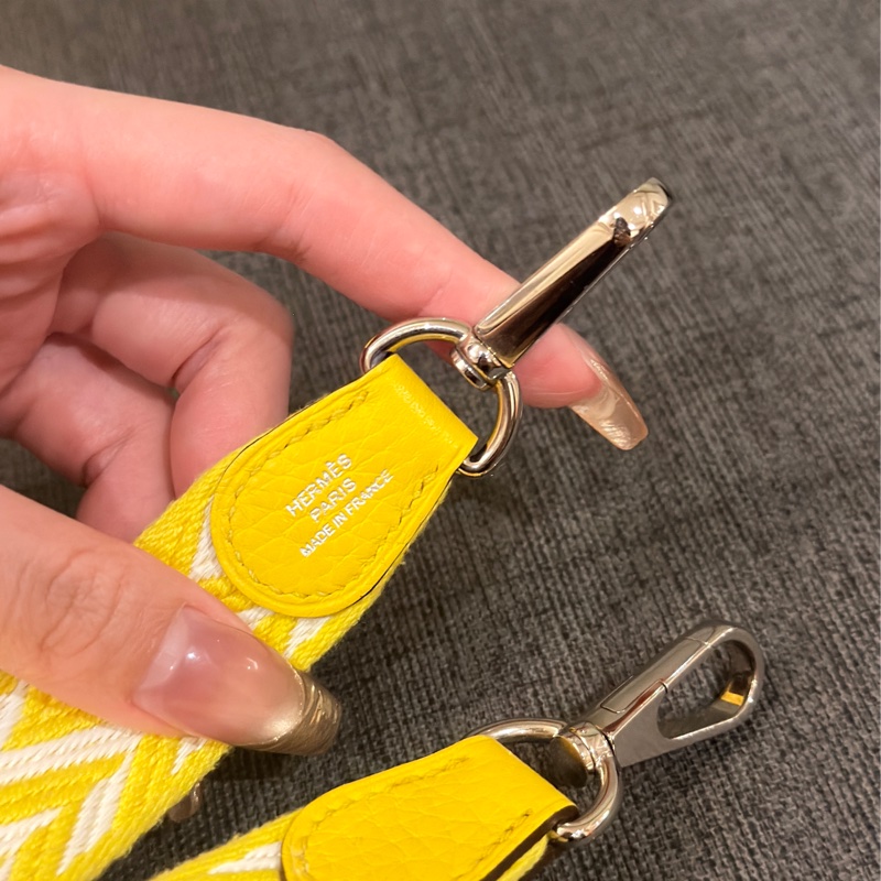 愛馬仕Hermès mini evelyne 檸檬黃銀扣🍋-11