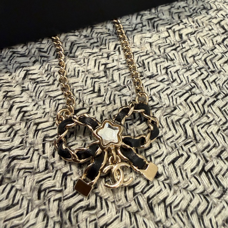 CHANEL蝴蝶結項鍊-3