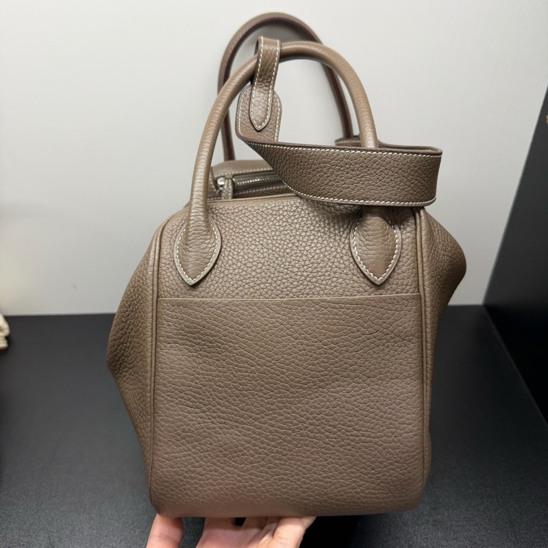 Hermes爱马仕 lindy30大象灰 银扣 Togo皮-3