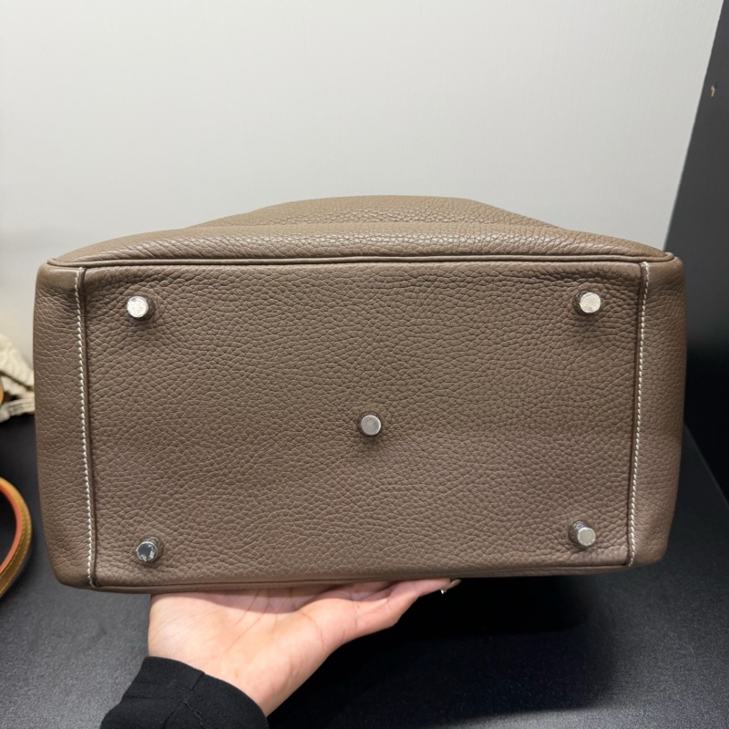 Hermes爱马仕 lindy30大象灰 银扣 Togo皮-4