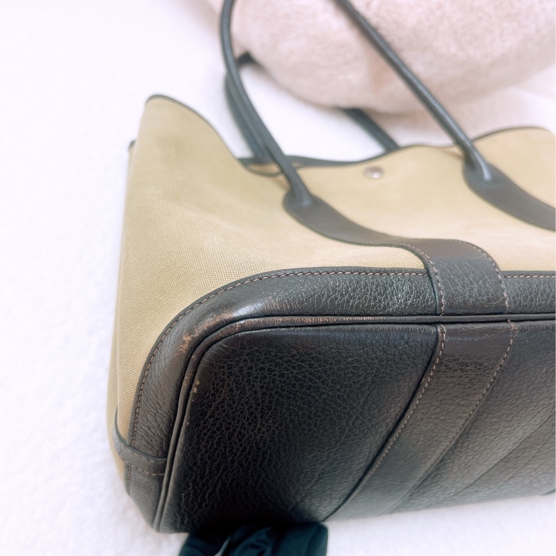 Hermes garden party 36 棕色帆布包/花園包-6