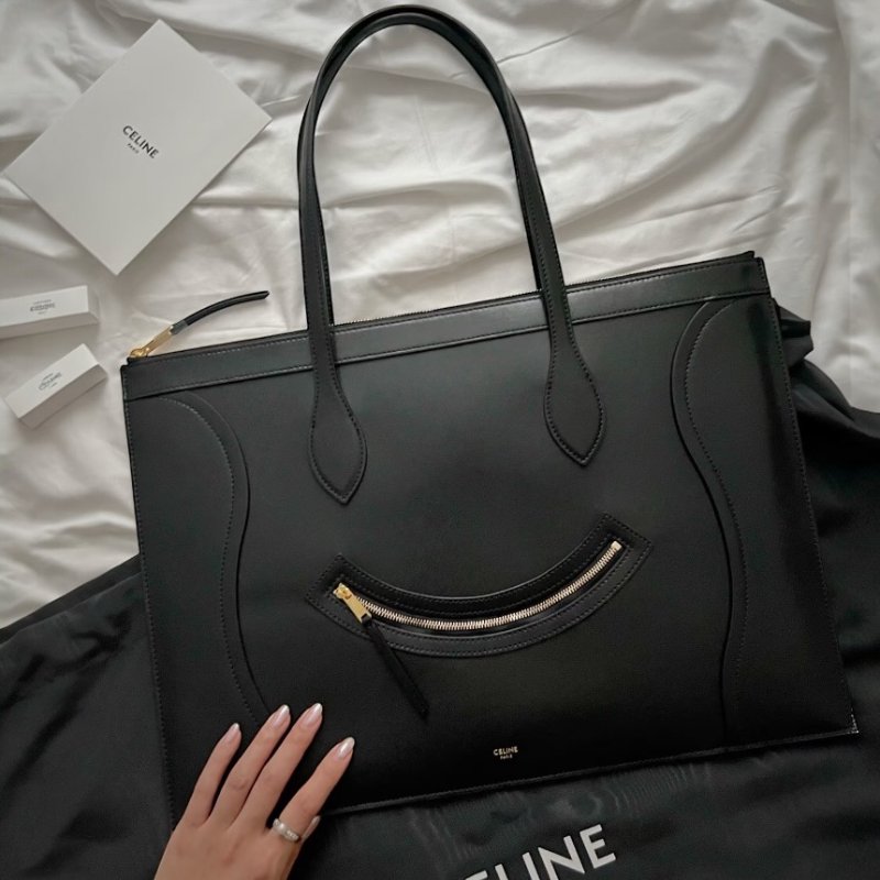 🌺2026春夏新品特價上市🌺 Celine 123963 Flat cabas New luggage 包 黑色-4