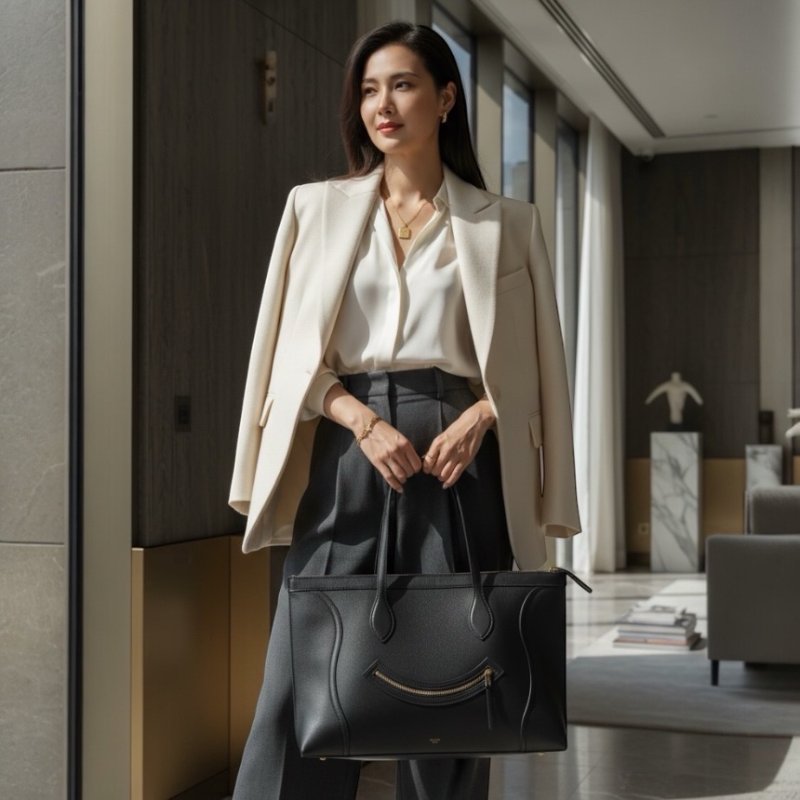 🌺2026春夏新品特價上市🌺 Celine 123963 Flat cabas New luggage 包 黑色-11