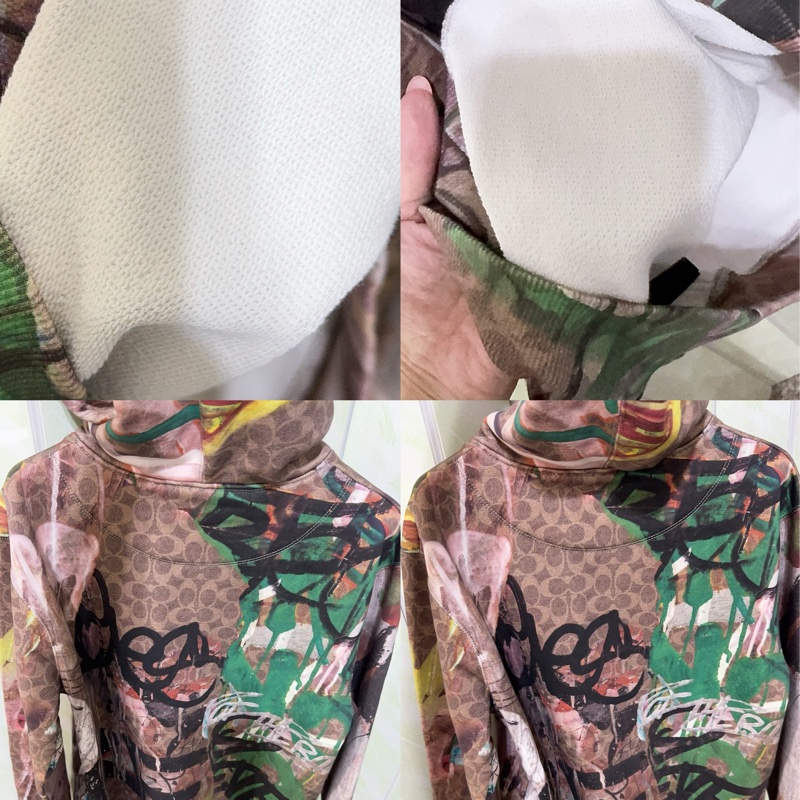 全新Coach 與紐約傳奇塗鴉藝術家組合聯名合作的有機棉連帽上衣-1