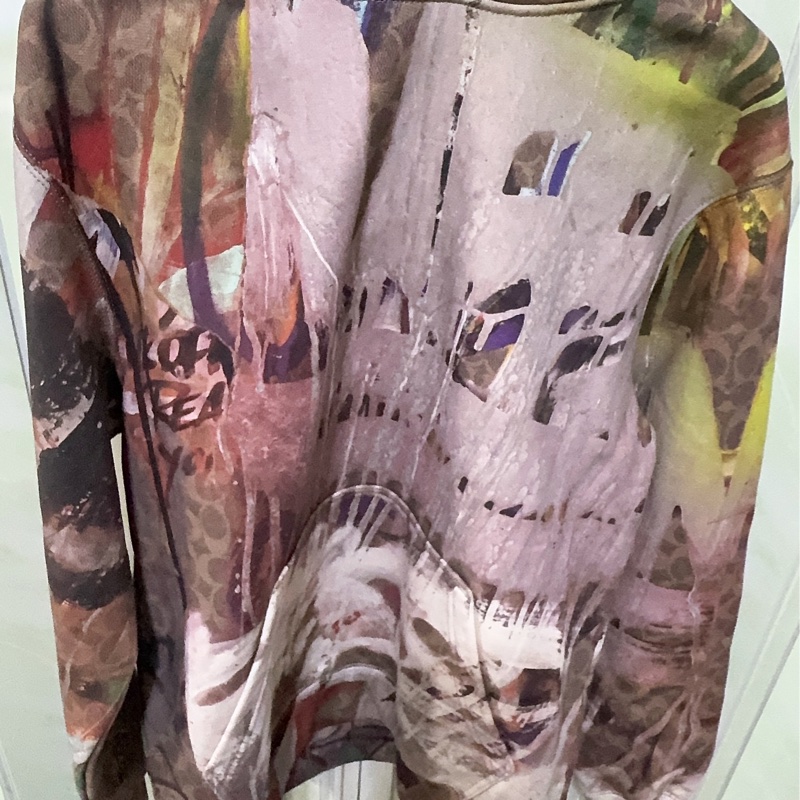 全新Coach 與紐約傳奇塗鴉藝術家組合聯名合作的有機棉連帽上衣-15