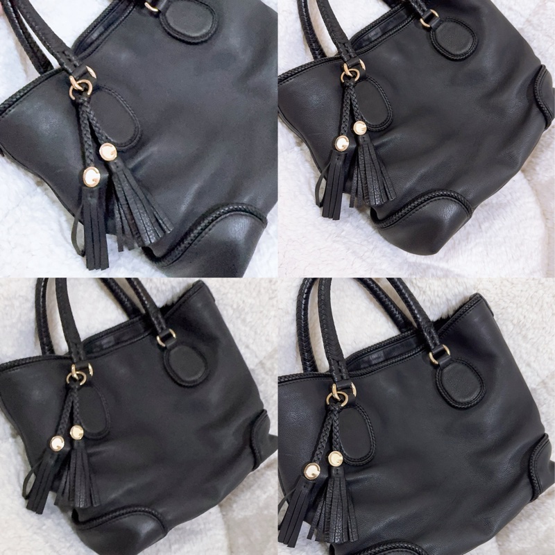 全新 Gucci 流蘇托特包（黑色）-1