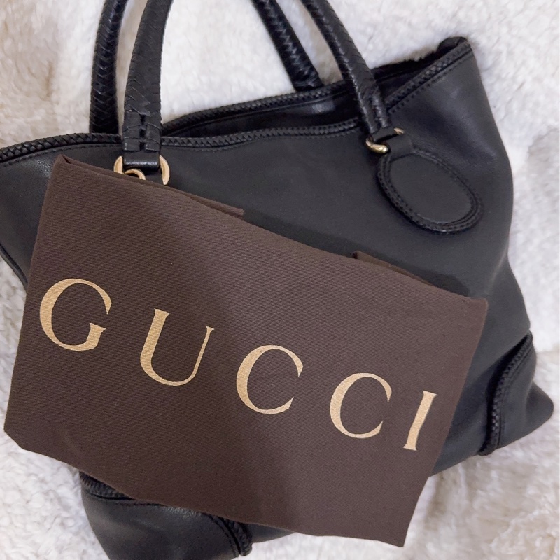 全新 Gucci 流蘇托特包（黑色）-14