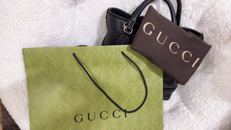 全新 Gucci 流蘇托特包（黑色）-16