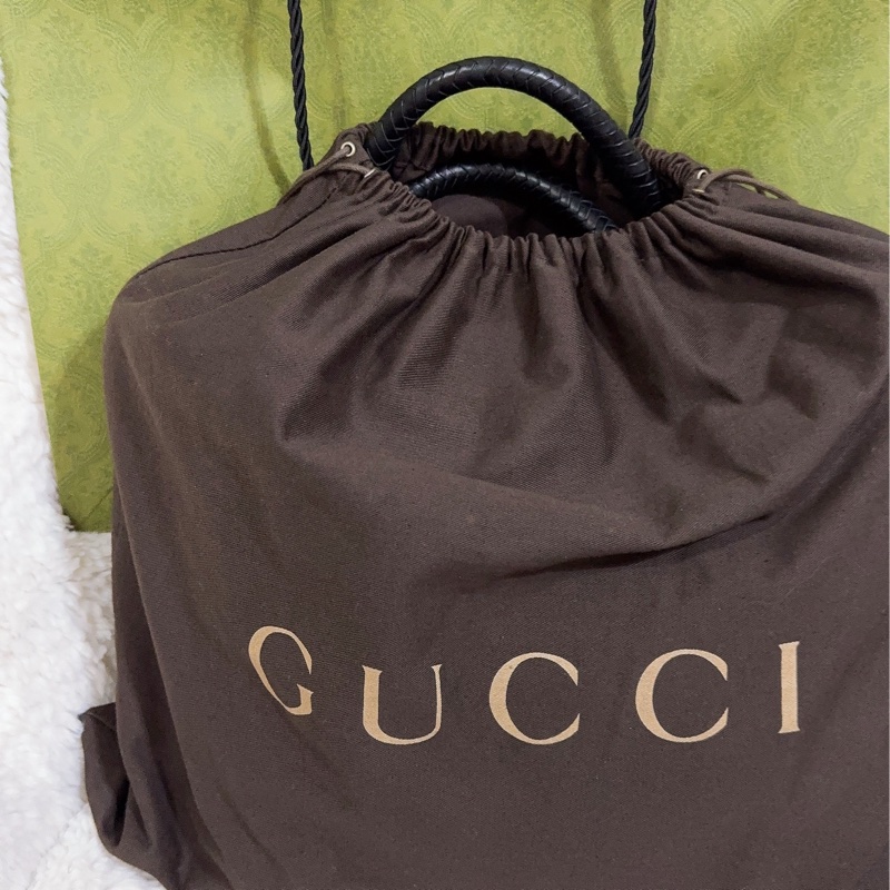 全新 Gucci 流蘇托特包（黑色）-17