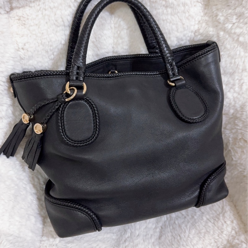 全新 Gucci 流蘇托特包（黑色）-20