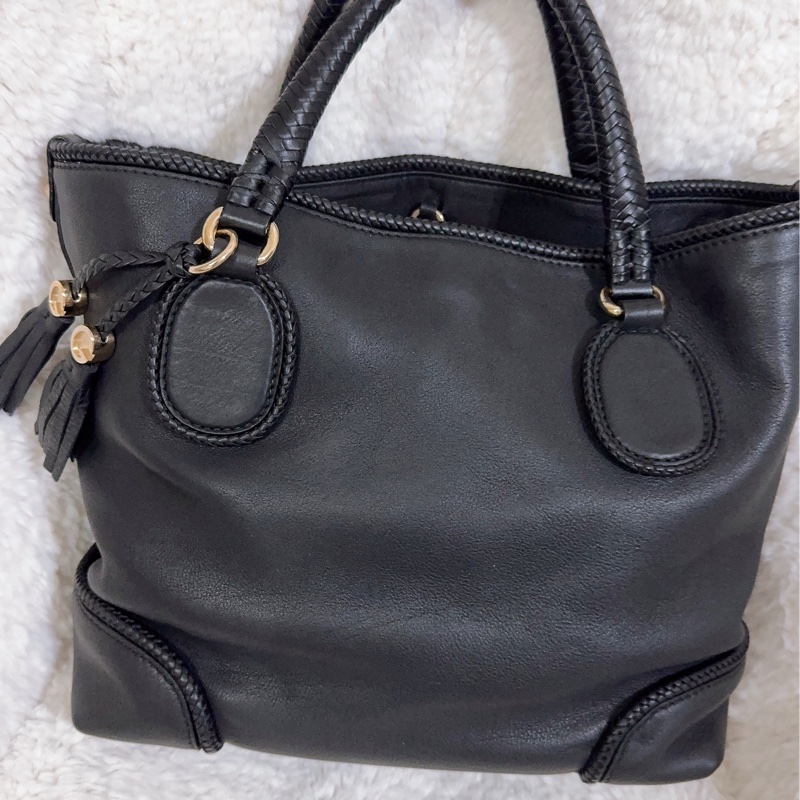 全新 Gucci 流蘇托特包（黑色）-23