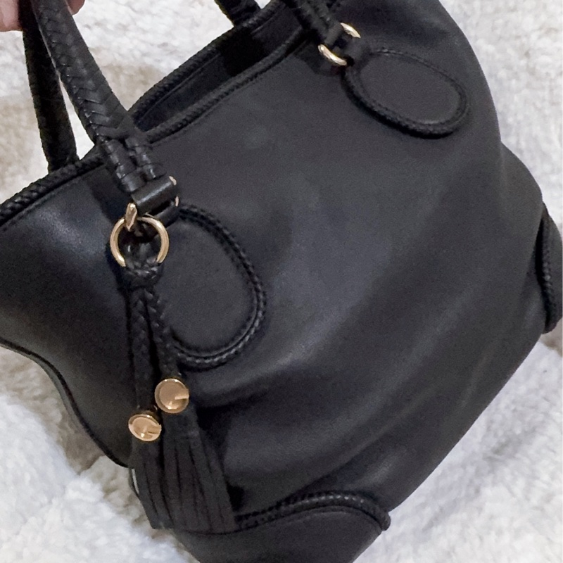 全新 Gucci 流蘇托特包（黑色）-25
