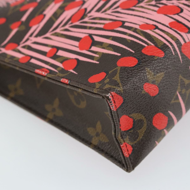 【日本直送】路易威登 Monogram Jungle Dot Poche Toilette 26 手拿包 紅色 LV 正品 169734M-15