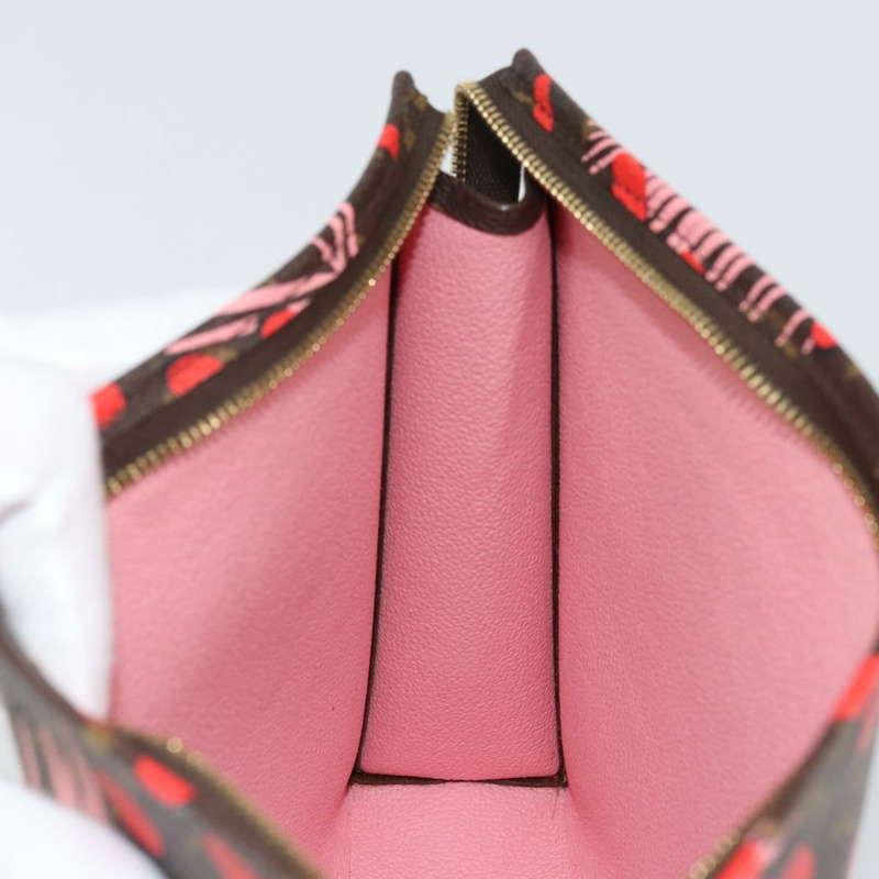 【日本直送】路易威登 Monogram Jungle Dot Poche Toilette 26 手拿包 紅色 LV 正品 169734M-16