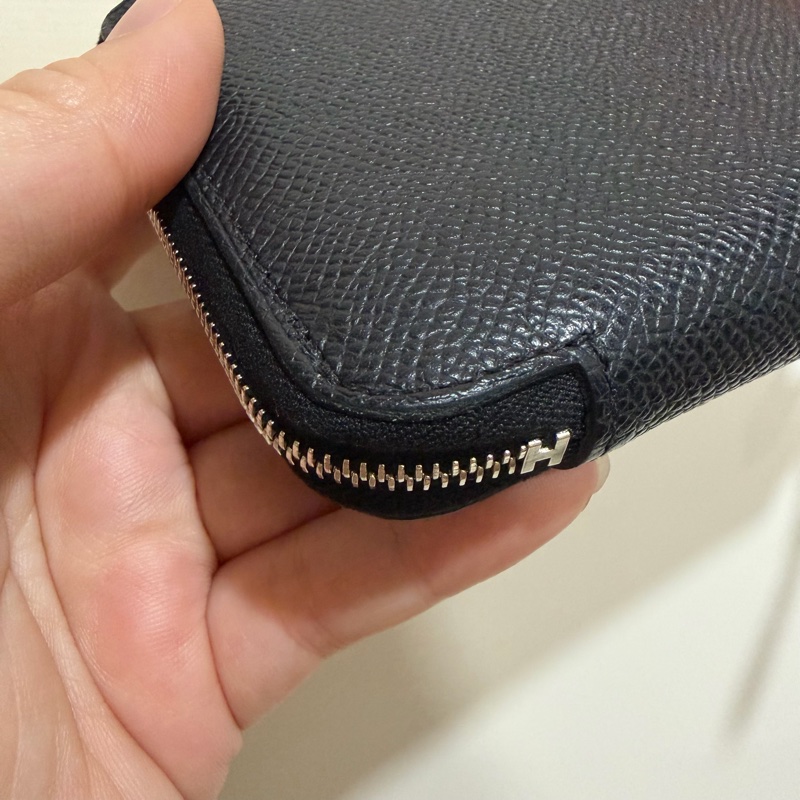 Hermes 愛馬仕 自由之城 狗來富 絲巾短夾 黑-10