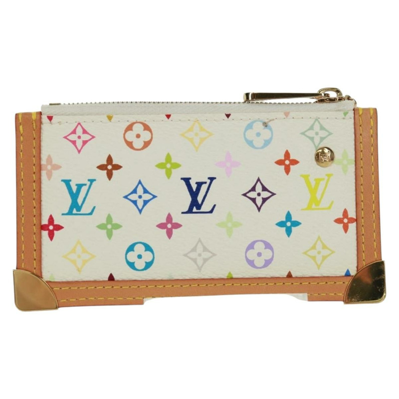 【日本直送】路易威登 (LOUIS VUITTON) 多色 Pochette Cles 零錢包 白色 M92655 正品 BA10525SAV-1