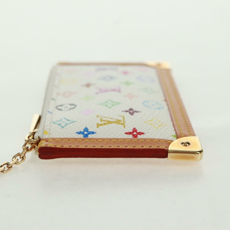 【日本直送】路易威登 (LOUIS VUITTON) 多色 Pochette Cles 零錢包 白色 M92655 正品 BA10525SAV-2
