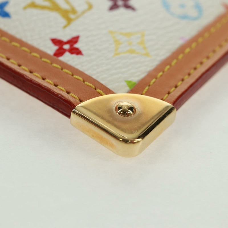 【日本直送】路易威登 (LOUIS VUITTON) 多色 Pochette Cles 零錢包 白色 M92655 正品 BA10525SAV-7