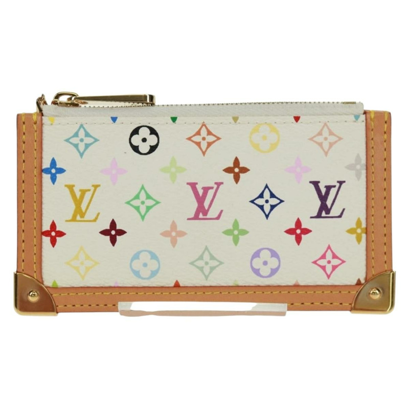 【日本直送】路易威登 (LOUIS VUITTON) 多色 Pochette Cles 零錢包 白色 M92655 正品 BA10525SAV-12