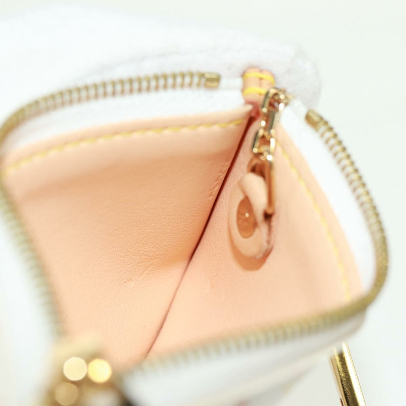 【日本直送】路易威登 (LOUIS VUITTON) 多色 Pochette Cles 零錢包 白色 M92655 正品 BA10525SAV-17