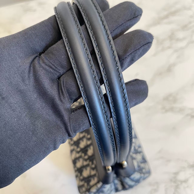 DIOR Key 金扣 Oblique老花刺繡光面牛皮革腋下包肩背包手提包 22*12*12.5 全新配件塵袋盒子-2