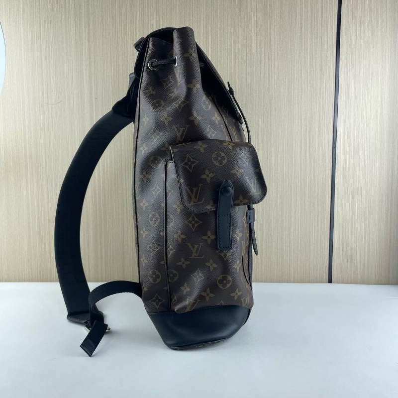 LV Christopher 老花 後背包登山包 小號 芯片款34*44*12 98新配件塵袋-4