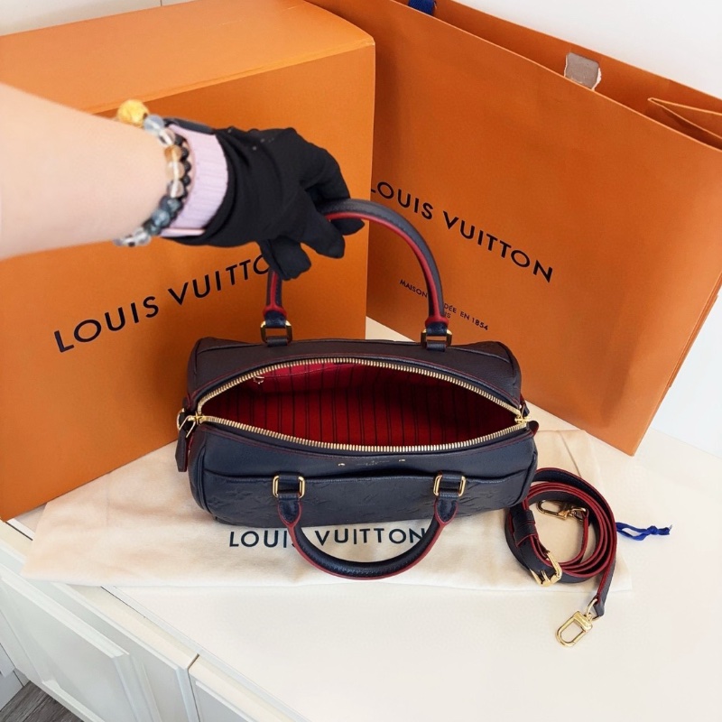 LV 全皮 午夜藍 Speedy25 25*18*15  98新配件塵袋盒子-2