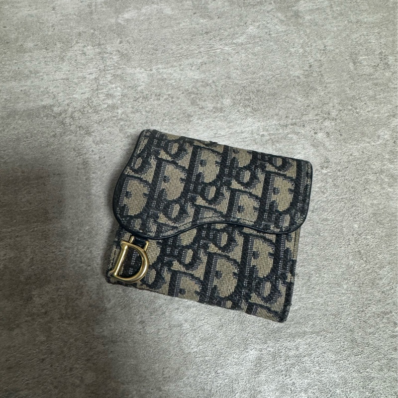 正品 Chanel 緹花布經典短夾-0