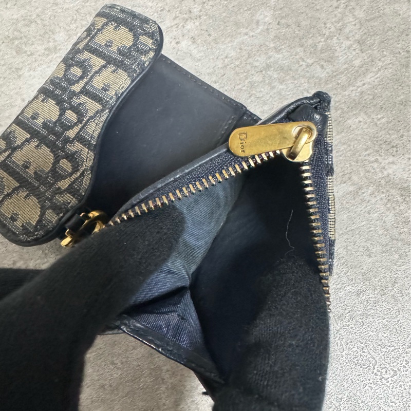 正品 Chanel 緹花布經典短夾-6