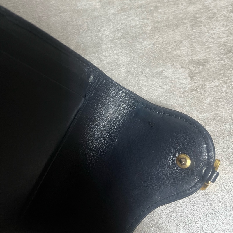 正品 Dior 緹花布經典短夾-13