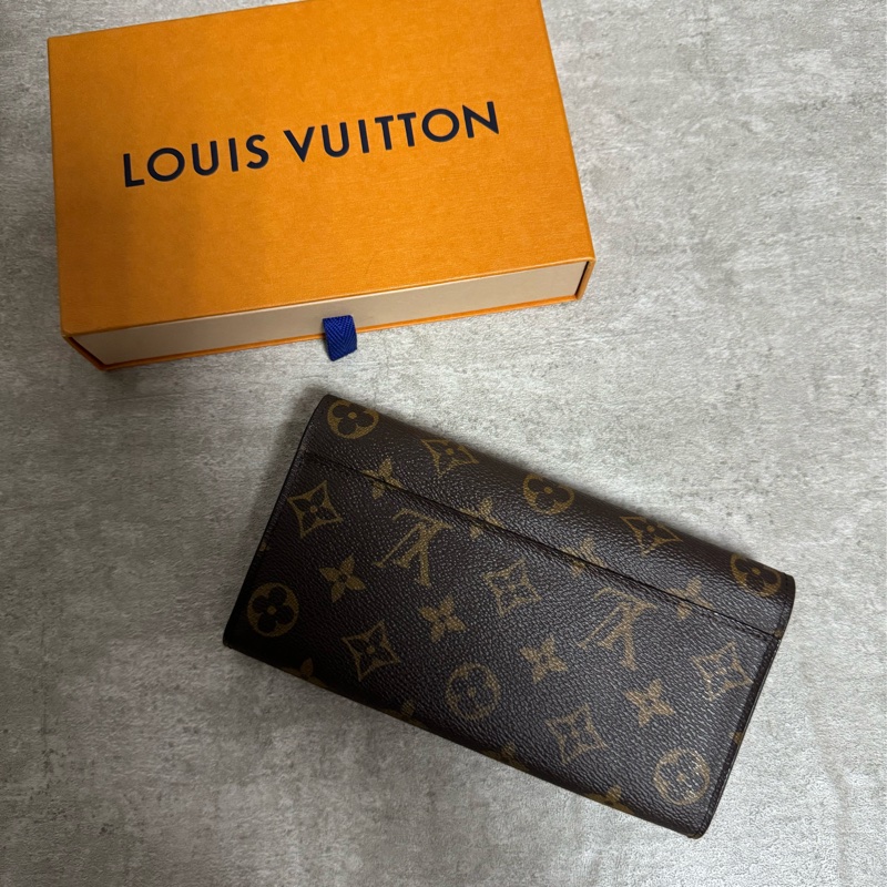 正品Lv M60531經典Sarah老花長夾-1