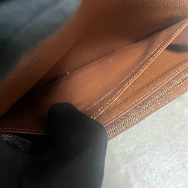 正品Lv M60531經典Sarah老花長夾-10