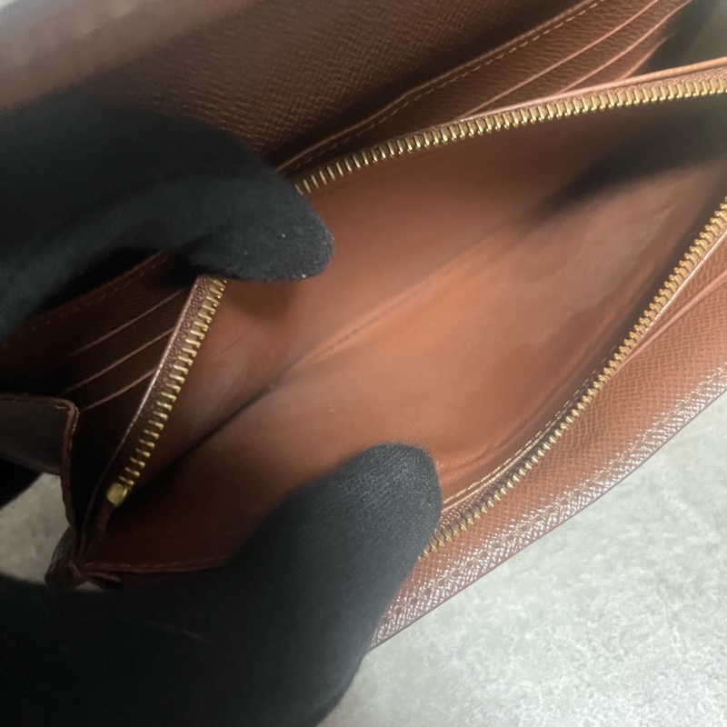 正品Lv M60531經典Sarah老花長夾-11