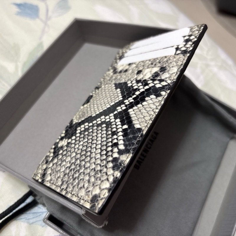 Balenciaga 巴黎世家 蛇紋 卡夾 零錢包  皮包 皮夾全新全配-4