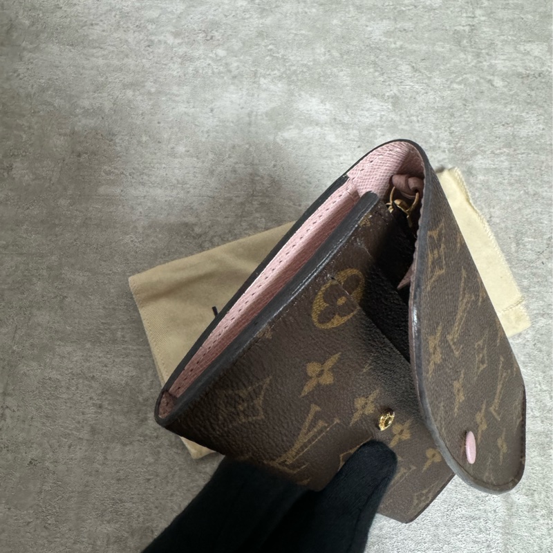 正品 Lv M61189 經典老花豆豆長夾-5