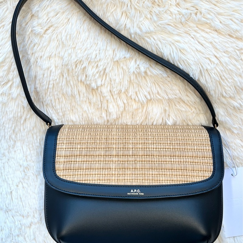 A.P.C. Sarah 肩背包 拼接皮革 全新轉售-14