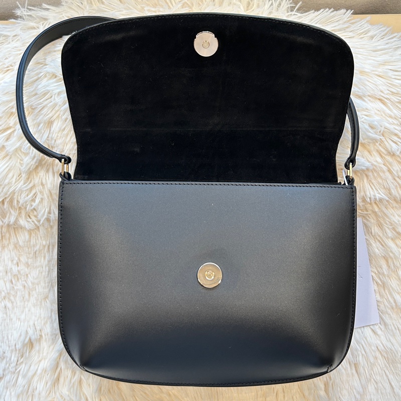 A.P.C. Sarah 肩背包 織品皮革拼接-2